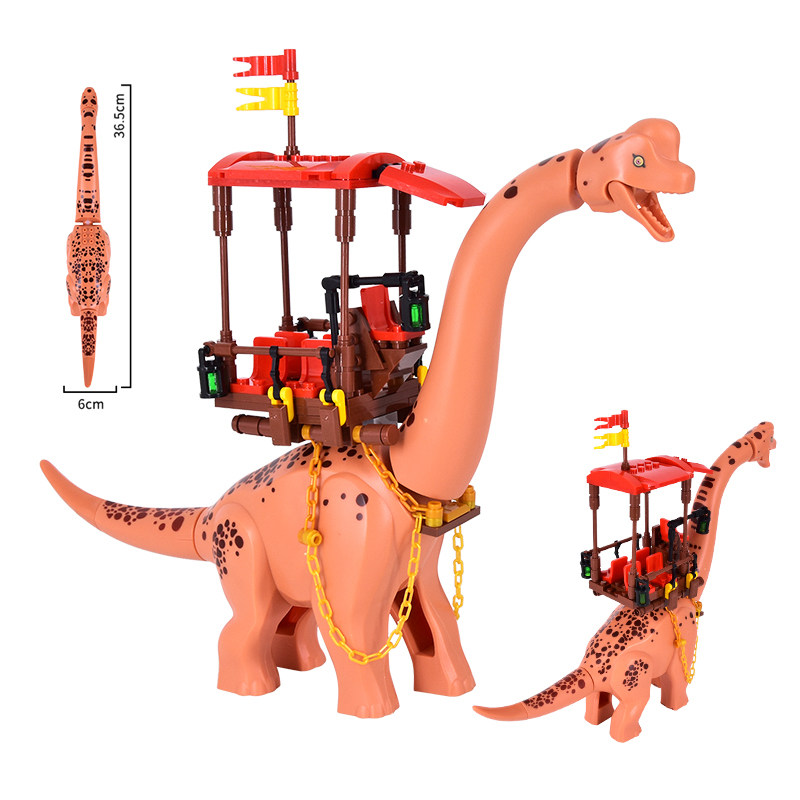 Model Kit Jurassic Park - MOC Jurassic Dino brachiosamount montaj dünya