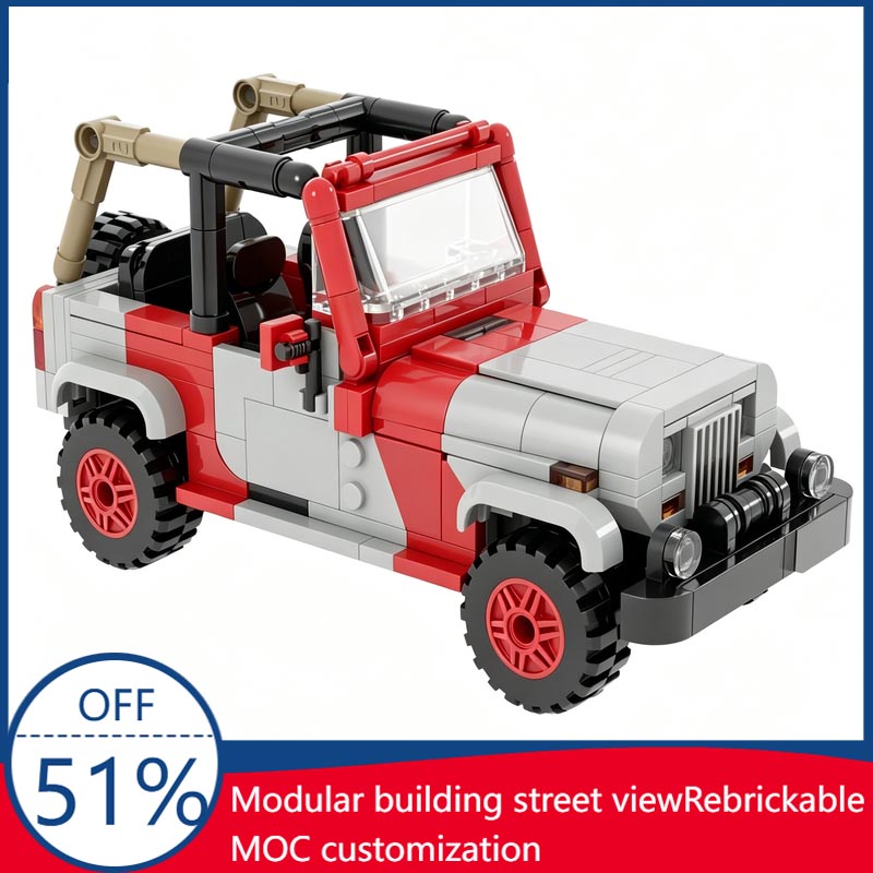 Model Kit Jurassic Park - 399 adet MOC Özel Yapı Taşları