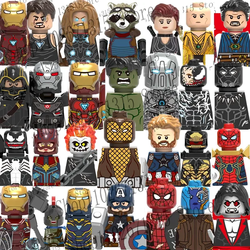 Model Kit Iron Man - Marvel Avengers Süper Kahraman Yapı Taşları