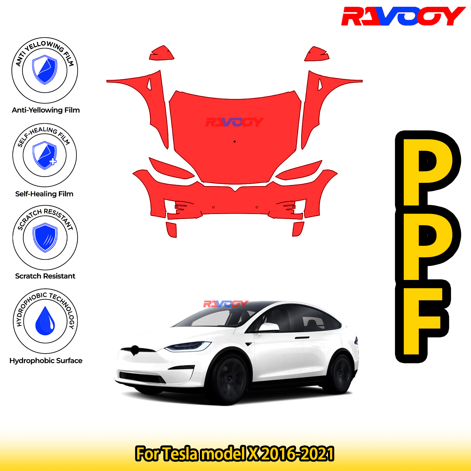 Paint Model Kit - Tesla Model X 2016-2021 Parlak Mat