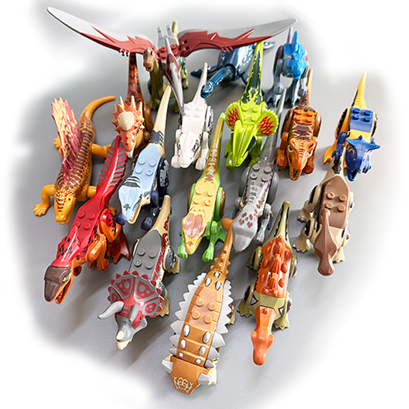 Model Kit Jurassic Park - Jurassic Dino yapı taşları seti Mini