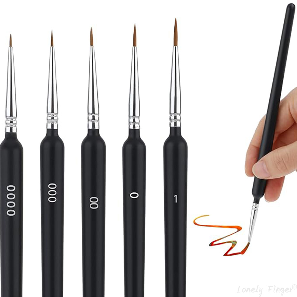 Paint Model Kit - 5/11 Adet Boya Fırçaları Seti, Minyatür