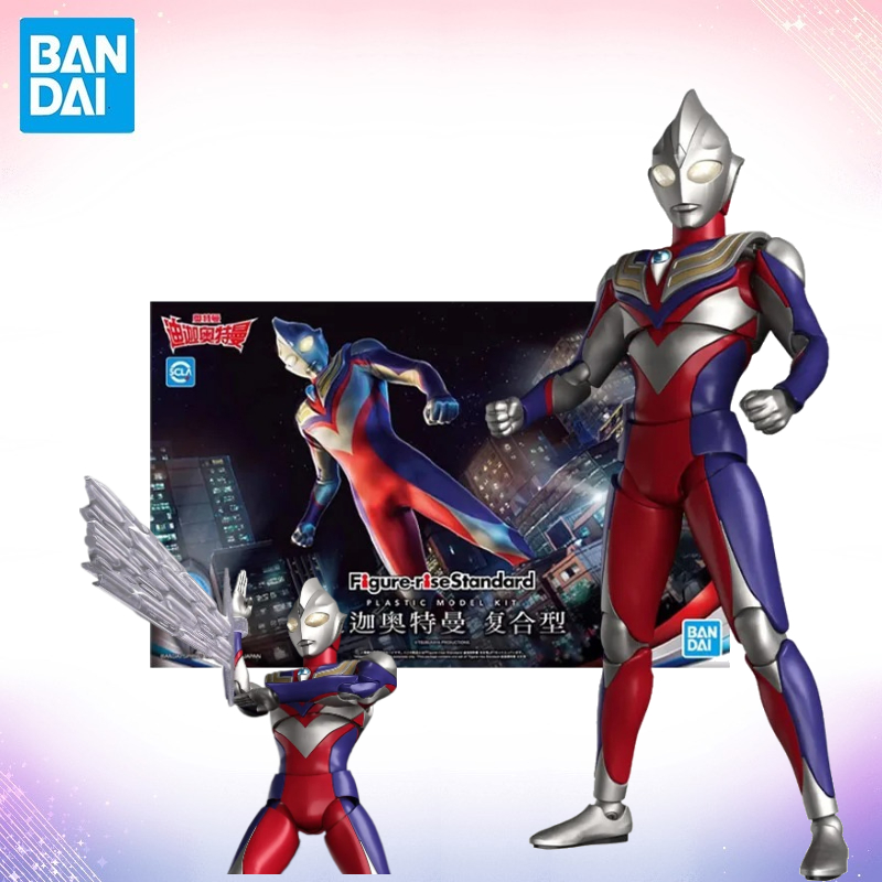 Model Kit Ultraman Tiga - Bandai Orijinal Orijinal Kutulu Şekil Ultraman