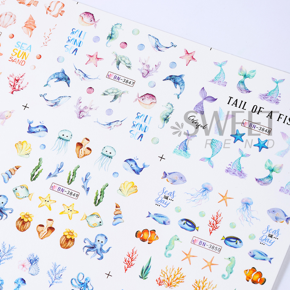 12 Tasarım Yaz Okyanus Temalı  - Waterslide Decal Paper incelemesi ve fiyatı