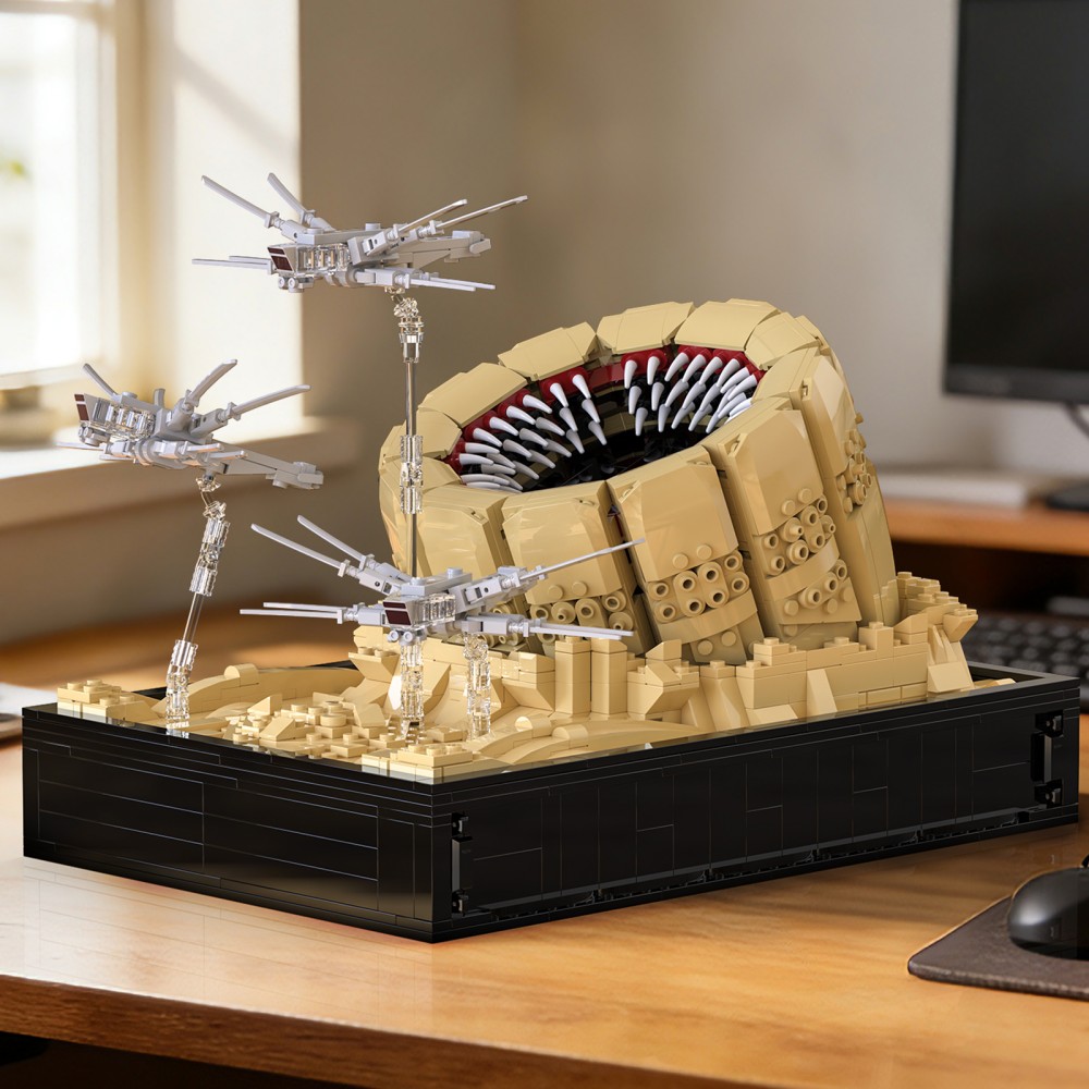 1488 Parça Kum Solucanı Saldır - Model Kit Vs Lego incelemesi ve fiyatı