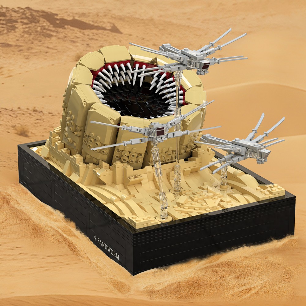 1488 Parça Kum Solucanı Saldır - Model Kit Vs Lego incelemesi ve fiyatı