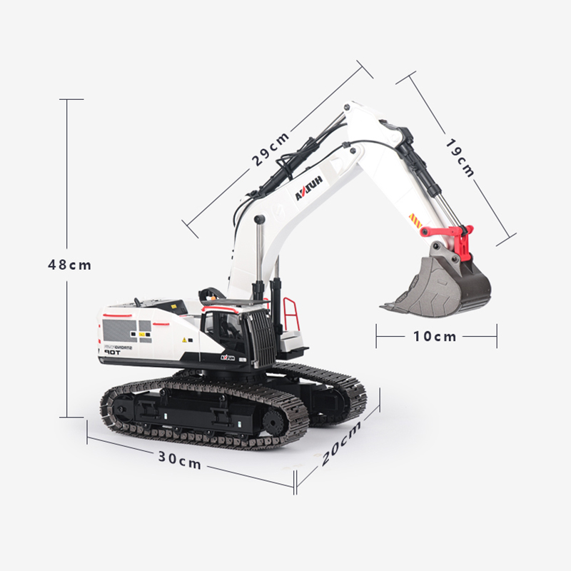 RC Ekskavatör 1/14 HUINA Metal - Model Kit Excavator incelemesi ve fiyatı