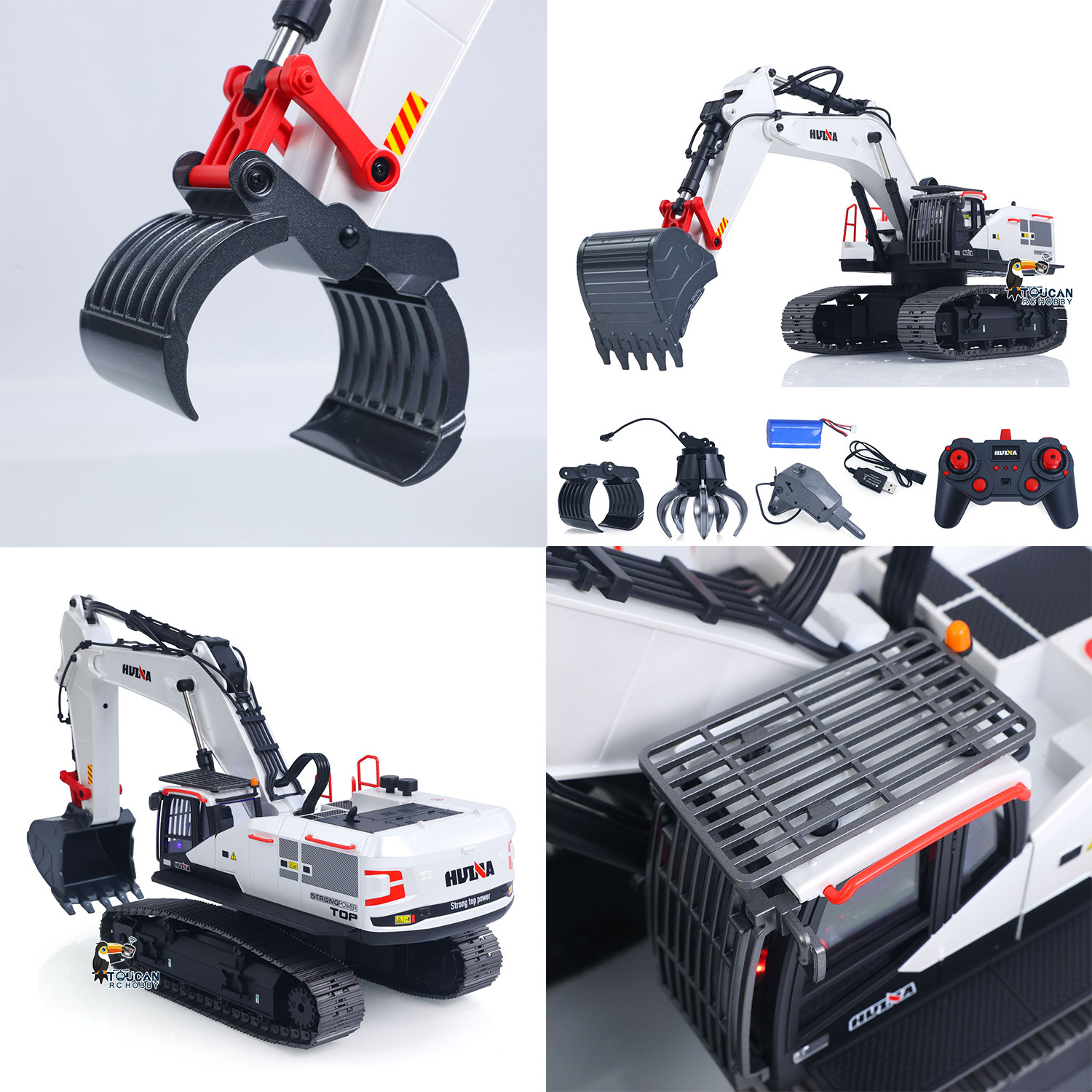 RC Ekskavatör 1/14 HUINA Metal - Model Kit Excavator incelemesi ve fiyatı