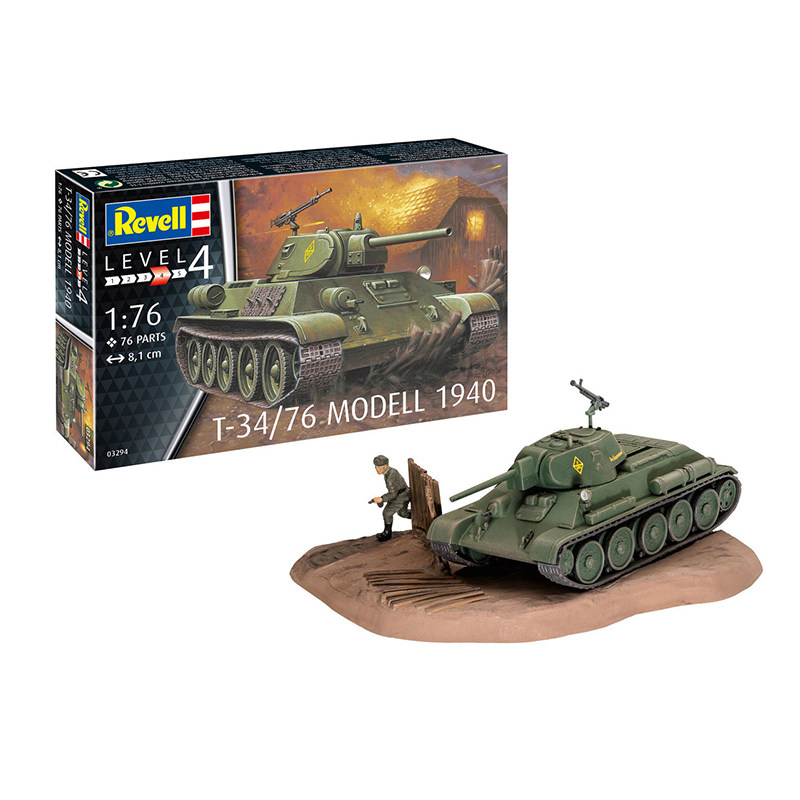 Revell 03294 1/76 Sovyet T-34/ - Model Kit Revell incelemesi ve fiyatı
