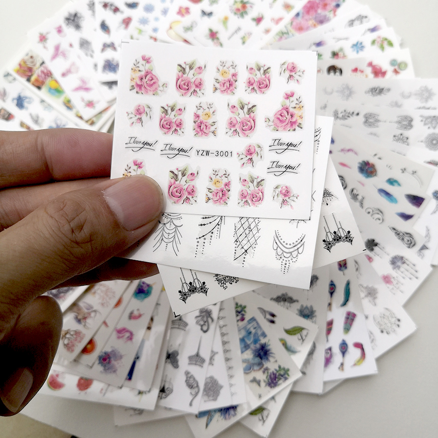 48 Parça Tırnak Sanatı Çıkartm - Waterslide Decal Paper incelemesi ve fiyatı
