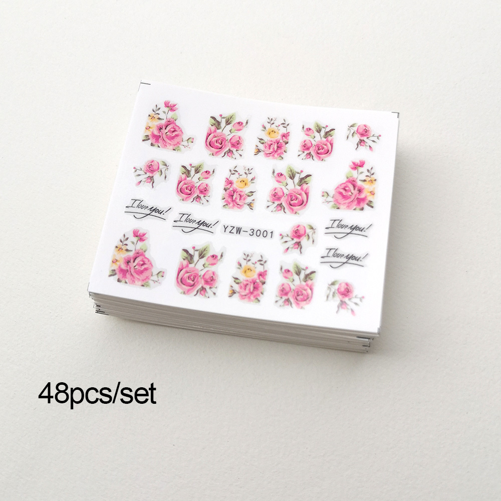 48 Parça Tırnak Sanatı Çıkartm - Waterslide Decal Paper incelemesi ve fiyatı