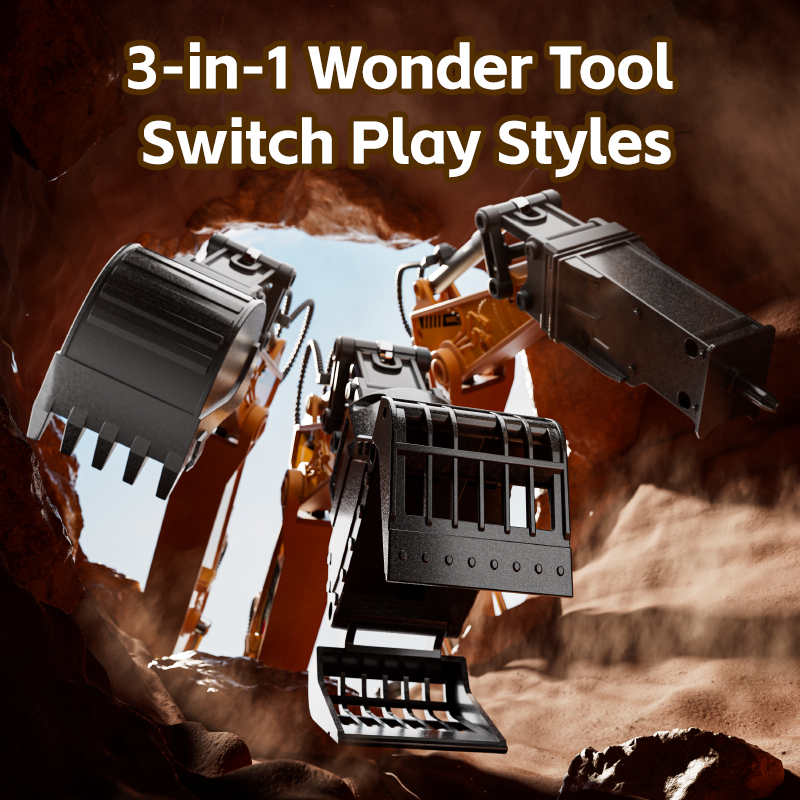 14 Kanallı 3'ü 1 Arada RC İş M - Model Kit Excavator incelemesi ve fiyatı