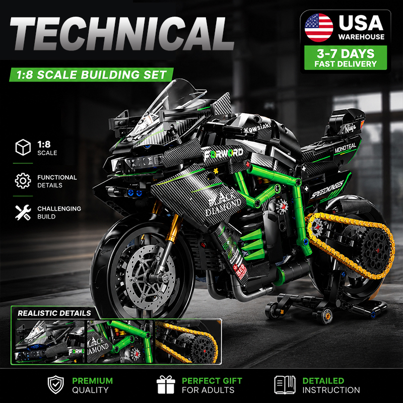 Yeni MOC Motosiklet Yapım Blok - Model Kit Ikaruga incelemesi ve fiyatı