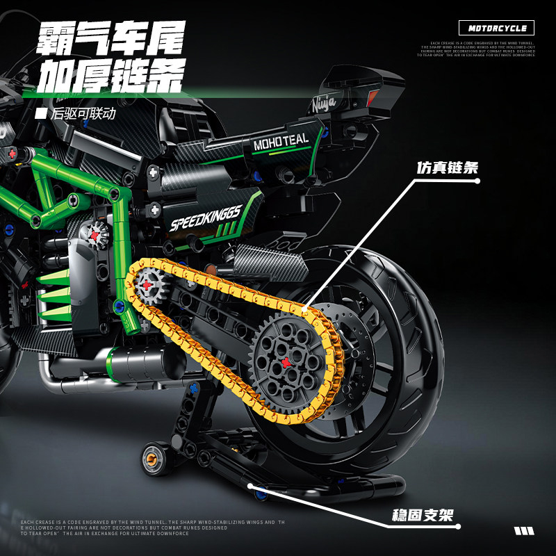 Yeni MOC Motosiklet Yapım Blok - Model Kit Ikaruga incelemesi ve fiyatı