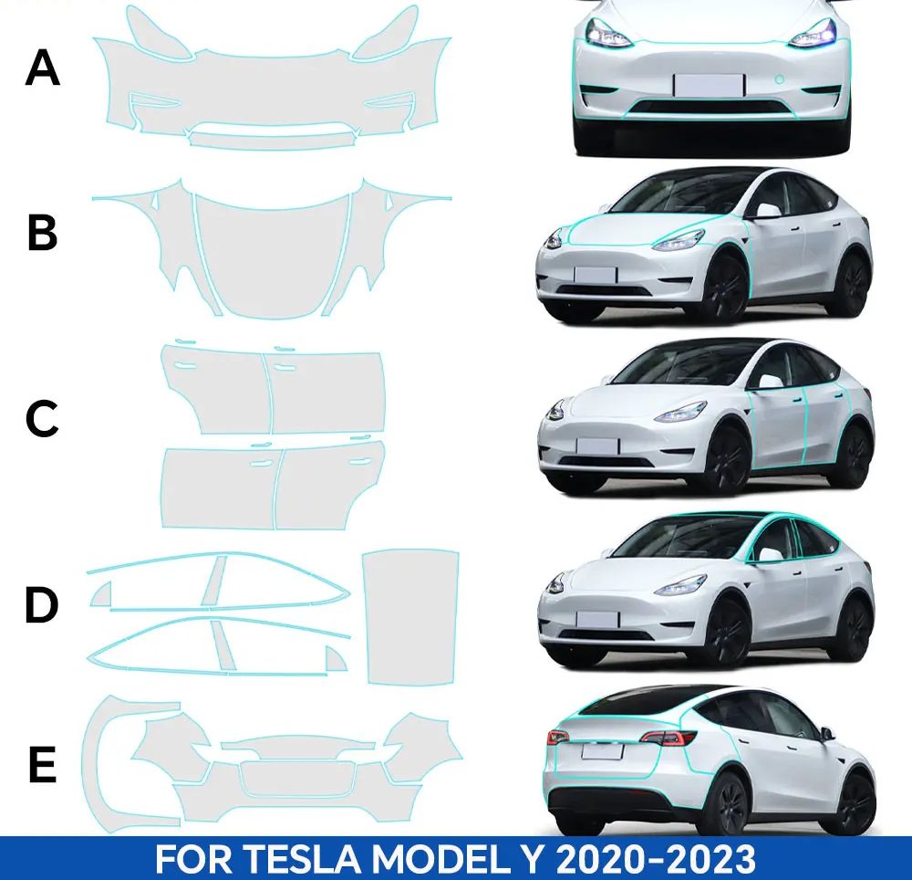 Tesla Model Y 2020-2024 için 8 - Paint Model Kit incelemesi ve fiyatı