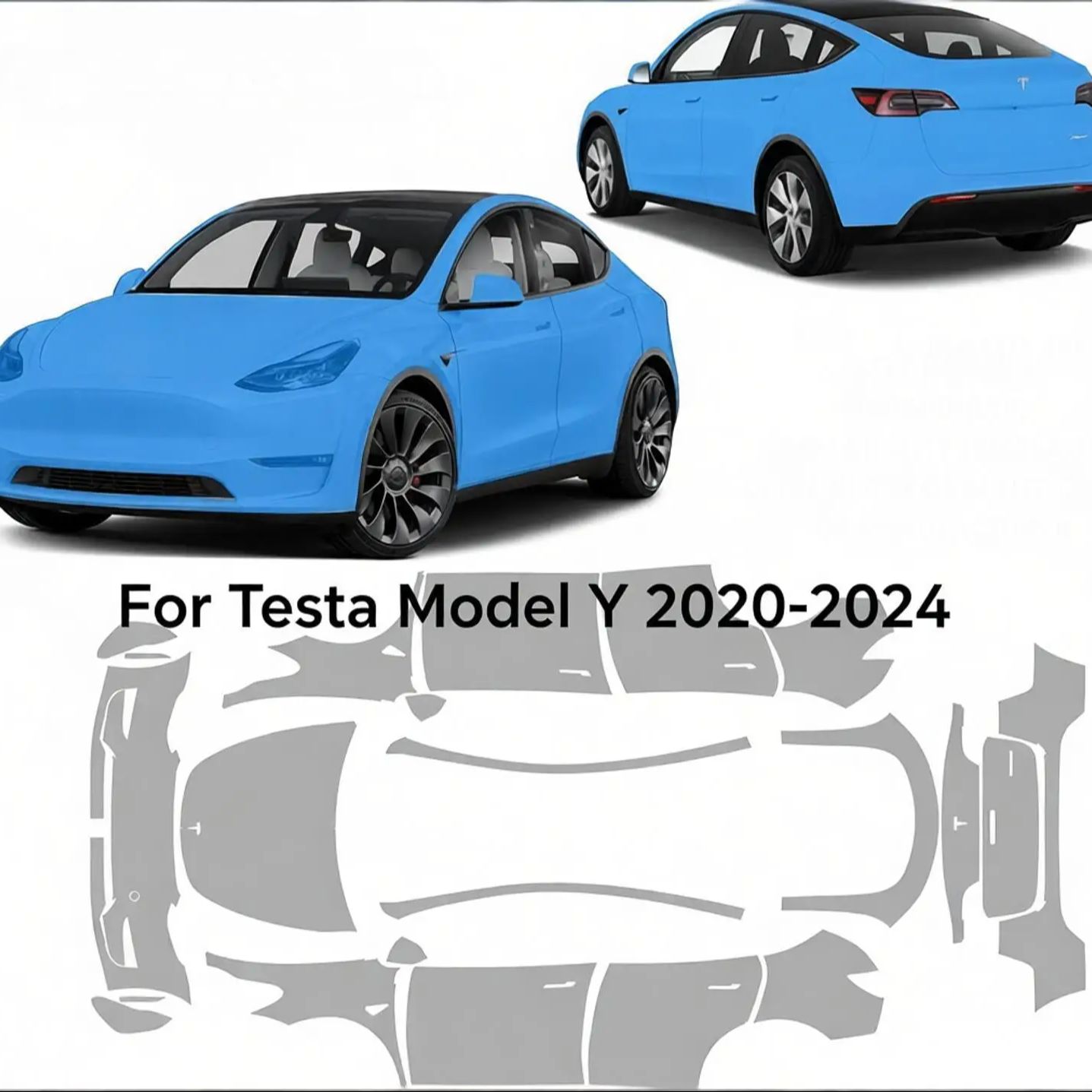 Tesla Model Y 2020-2024 için 8 - Paint Model Kit incelemesi ve fiyatı