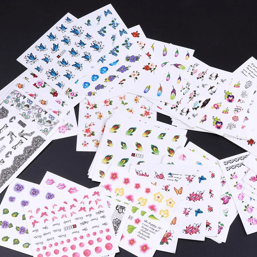 50 Adet Tırnak Çıkartmaları Ka - Waterslide Decal Paper incelemesi ve fiyatı